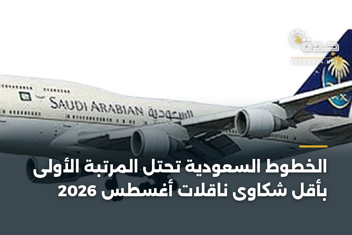 الخطوط السعودية تحتل المرتبة الأولى بأقل شكاوى ناقلات أغسطس 2026