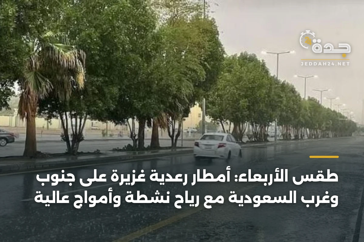 طقس الأربعاء: أمطار رعدية غزيرة على جنوب وغرب السعودية مع رياح نشطة وأمواج عالية 1 طقس الأربعاء: أمطار رعدية غزيرة على جنوب وغرب السعودية مع رياح نشطة وأمواج عالية