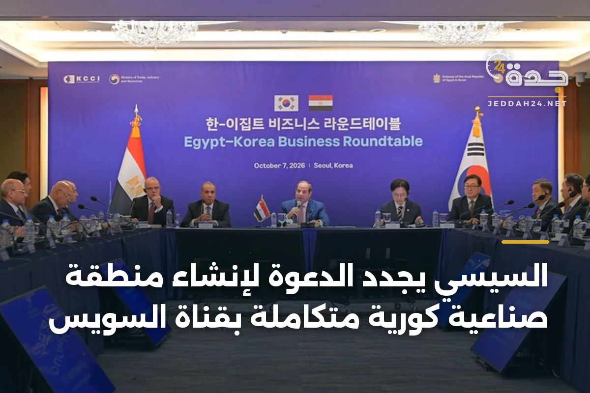 السيسي يجدد الدعوة لإنشاء منطقة صناعية كورية متكاملة بقناة السويس 1 السيسي يجدد الدعوة لإنشاء منطقة صناعية كورية متكاملة بقناة السويس