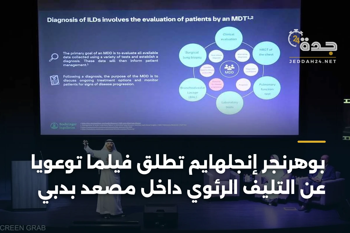 بوهرنجر إنجلهايم تُطلق فيلمًا توعويًا عن التليف الرئوي داخل مصعد بدبي