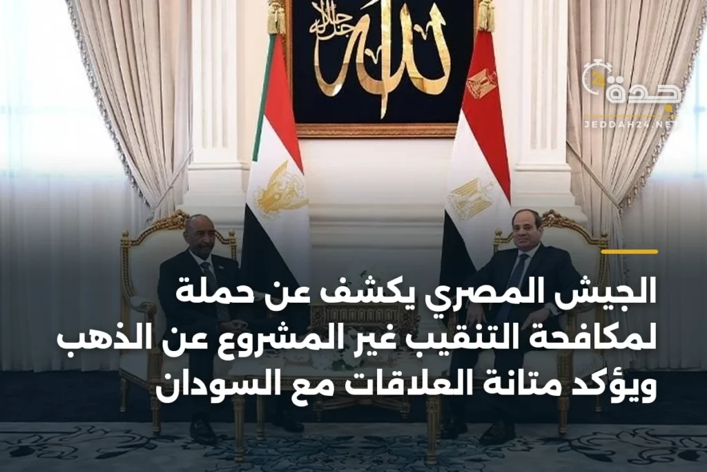 الجيش المصري يكشف عن حملة لمكافحة التنقيب غير المشروع عن الذهب ويؤكد متانة العلاقات مع السودان 1 article 392084