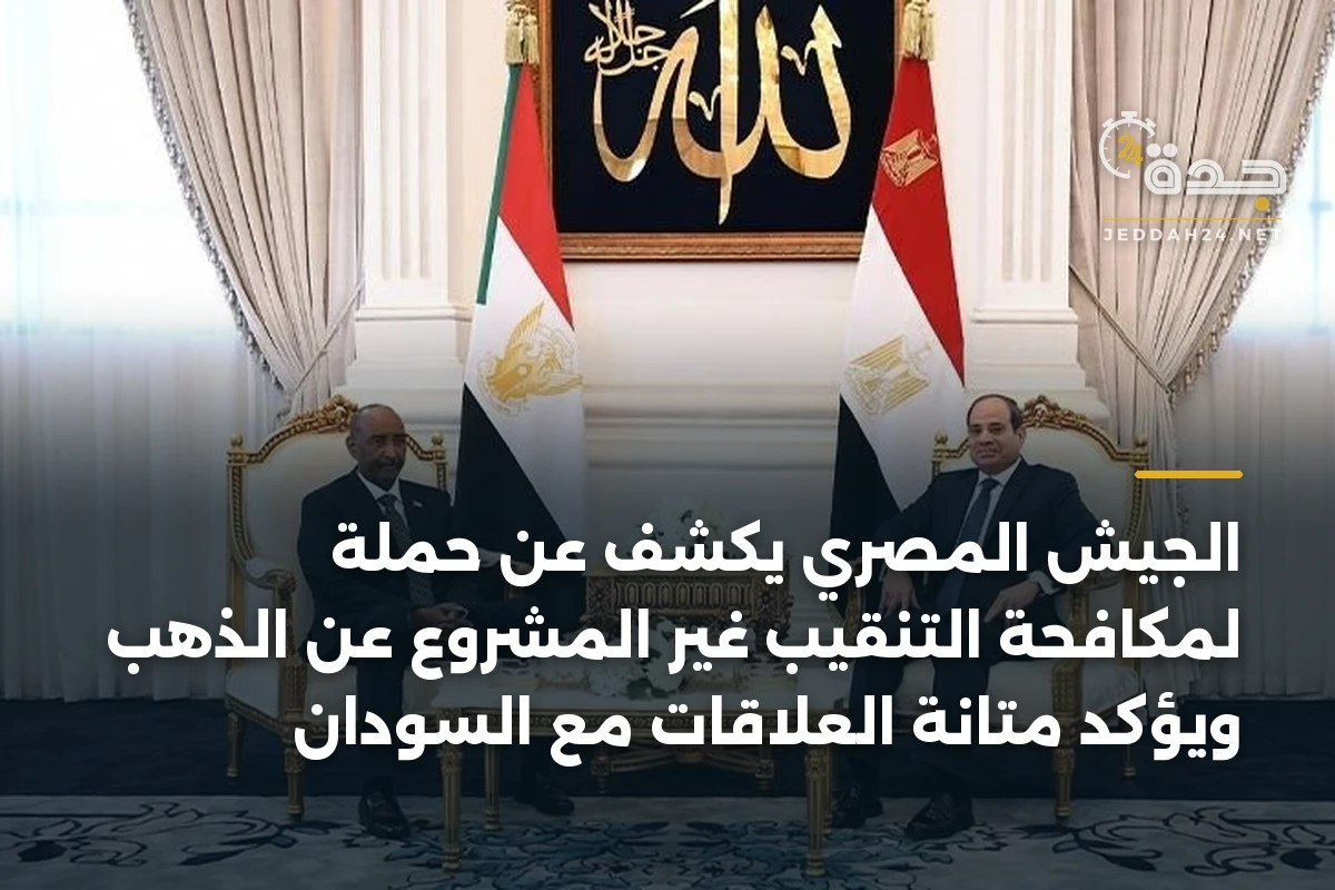 الجيش المصري يكشف عن حملة لمكافحة التنقيب غير المشروع عن الذهب ويؤكد متانة العلاقات مع السودان
