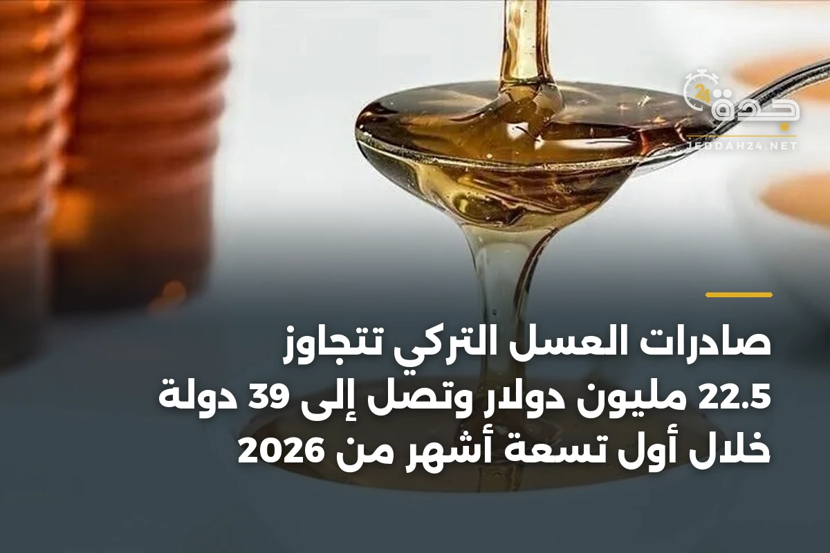 صادرات العسل التركي تتجاوز 22.5 مليون دولار وتصل إلى 39 دولة خلال أول تسعة أشهر من 2026 1 صادرات العسل التركي تتجاوز 22.5 مليون دولار وتصل إلى 39 دولة خلال أول تسعة أشهر من 2026