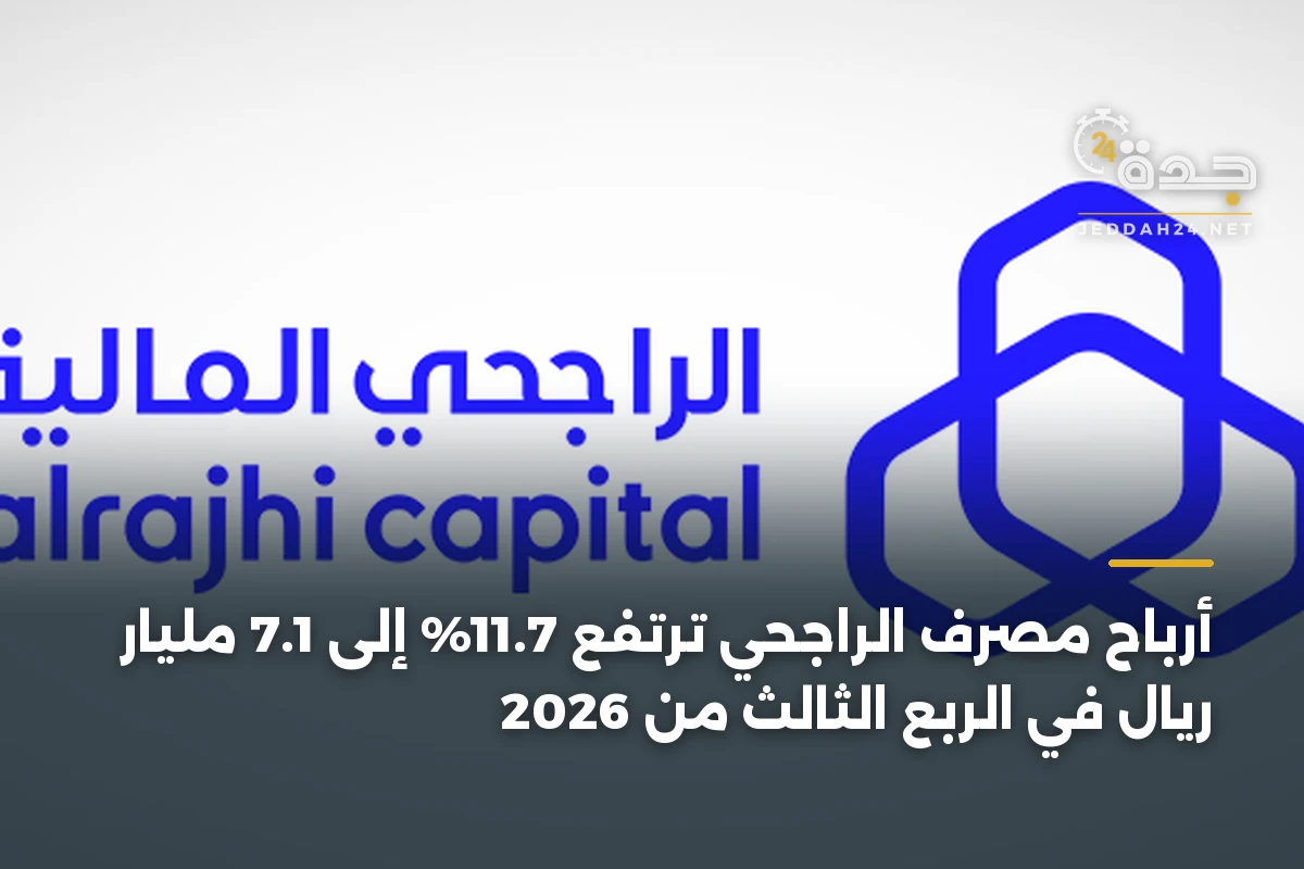 أرباح مصرف الراجحي ترتفع 11.7% إلى 7.1 مليار ريال في الربع الثالث من 2026
