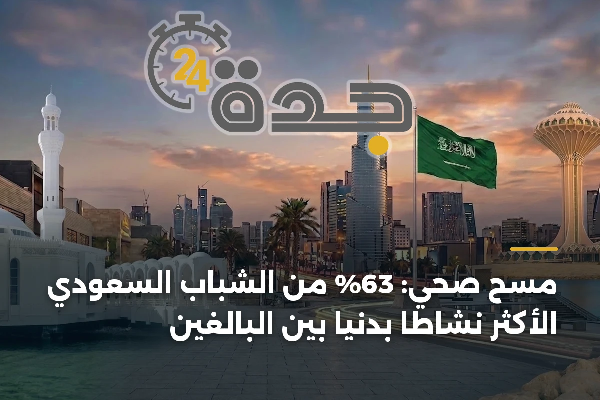 مسح صحي: 63% من الشباب السعودي الأكثر نشاطاً بدنياً بين البالغين 1 مسح صحي: 63% من الشباب السعودي الأكثر نشاطاً بدنياً بين البالغين