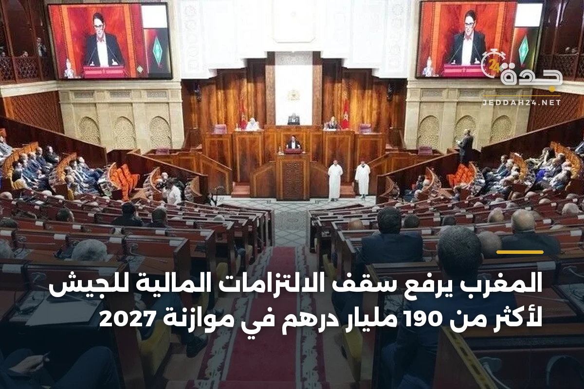 المغرب يرفع سقف الالتزامات المالية للجيش لأكثر من 190 مليار درهم في موازنة 2027