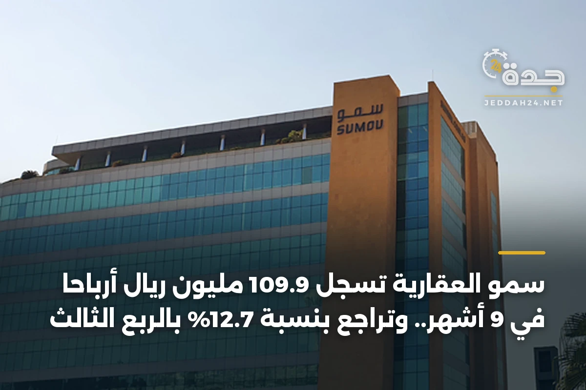 سمو العقارية تسجل 109.9 مليون ريال أرباحًا في 9 أشهر.. وتراجع بنسبة 12.7% بالربع الثالث 1 سمو العقارية تسجل 109.9 مليون ريال أرباحًا في 9 أشهر.. وتراجع بنسبة 12.7% بالربع الثالث