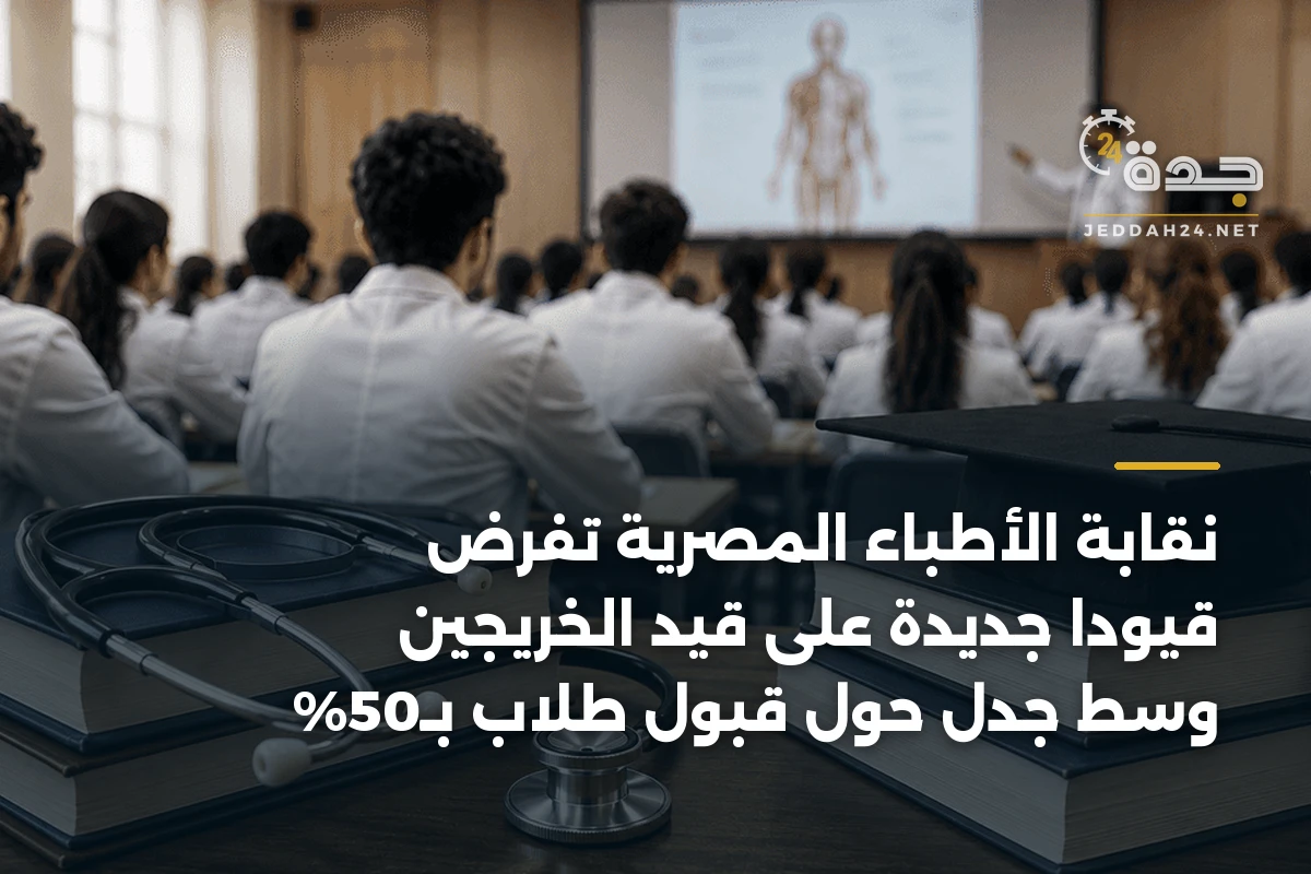 نقابة الأطباء المصرية تفرض قيوداً جديدة على قيد الخريجين وسط جدل حول قبول طلاب بـ50%