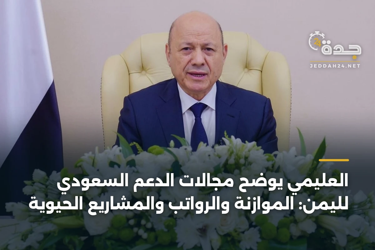 العليمي يوضح مجالات الدعم السعودي لليمن: الموازنة والرواتب والمشاريع الحيوية