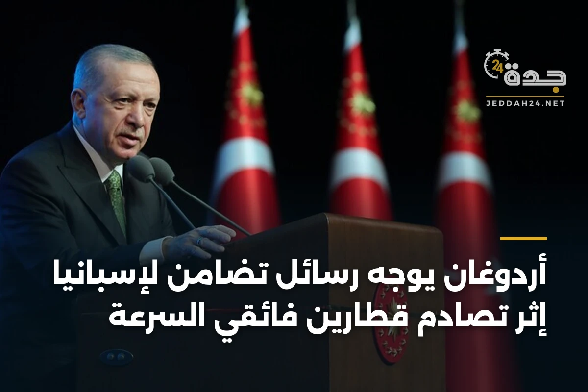 أردوغان يوجه رسائل تضامن لإسبانيا إثر تصادم قطارين فائقَي السرعة