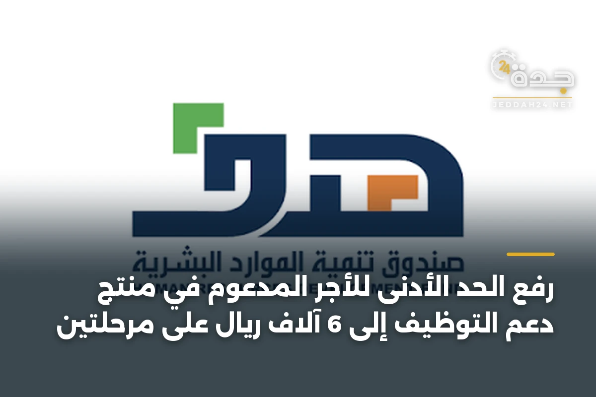 رفع الحد الأدنى للأجر المدعوم في منتج دعم التوظيف إلى 6 آلاف ريال على مرحلتين 1 رفع الحد الأدنى للأجر المدعوم في منتج دعم التوظيف إلى 6 آلاف ريال على مرحلتين