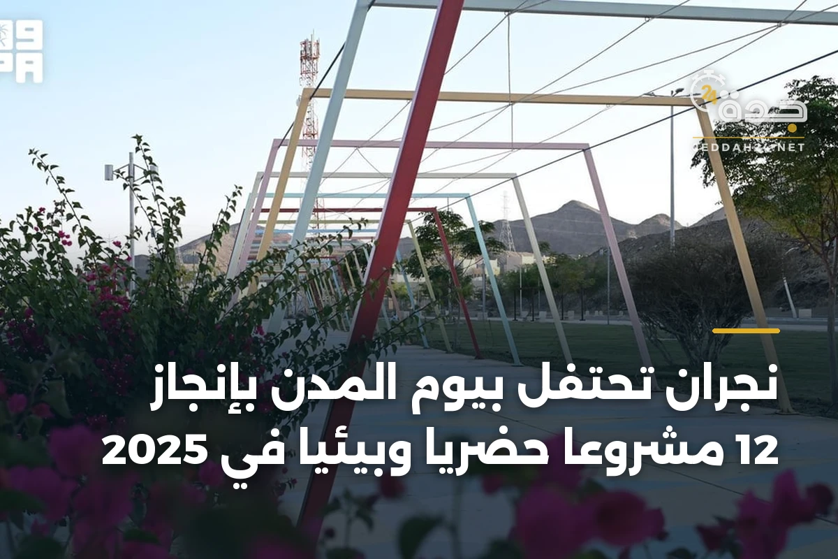 نجران تحتفل بيوم المدن بإنجاز 12 مشروعاً حضرياً وبيئياً في 2025 1 نجران تحتفل بيوم المدن بإنجاز 12 مشروعاً حضرياً وبيئياً في 2025